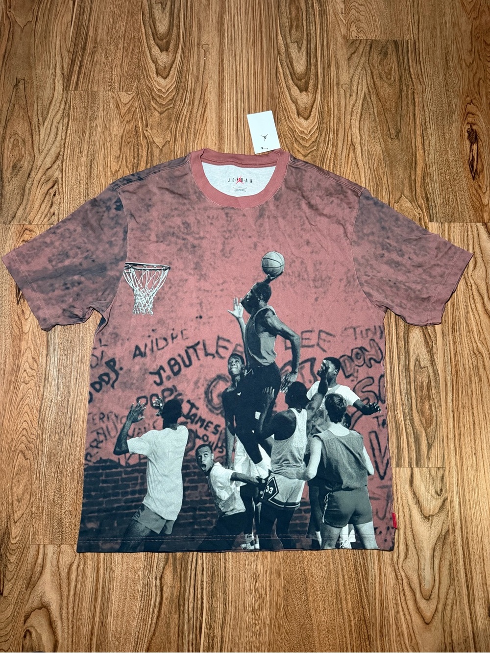 Nike Air Jordan 85 Graphic T Shirt Mens Sz L Red Playground Tee HJ2362-659